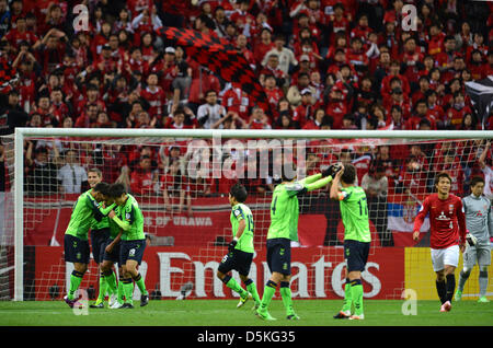 Jeonbuk Hyundai Motors FC Team Group , APRIL 3, 2013 - Football /Soccer : AFC Champions League 2013 Group F during Matchday-3,between Urawa Reds (JPN) 1-3 Jeonbuk Hyundai Motors FC (KOR) at Saitama Stadium 2002, Saitama, Japan . (Photo by Jun Tsukida/AFLO SPORT) Stock Photo