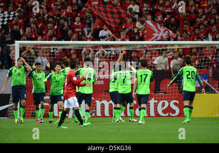 Jeonbuk Hyundai Motors FC Team Group , APRIL 3, 2013 - Football /Soccer : AFC Champions League 2013 Group F during Matchday-3,between Urawa Reds (JPN) 1-3 Jeonbuk Hyundai Motors FC (KOR) at Saitama Stadium 2002, Saitama, Japan . (Photo by Jun Tsukida/AFLO SPORT) Stock Photo