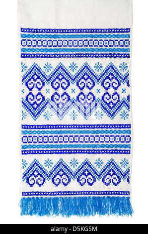 embroidered good by cross-stitch pattern. ukrainian ethnic ornament Stock Photo
