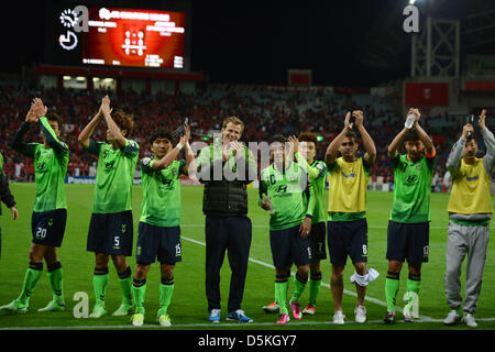 Jeonbuk Hyundai Motors FC Team Group , APRIL 3, 2013 - Football /Soccer : AFC Champions League 2013 Group F during Matchday-3,between Urawa Reds (JPN) 1-3 Jeonbuk Hyundai Motors FC (KOR) at Saitama Stadium 2002, Saitama, Japan . (Photo by Jun Tsukida/AFLO SPORT) Stock Photo