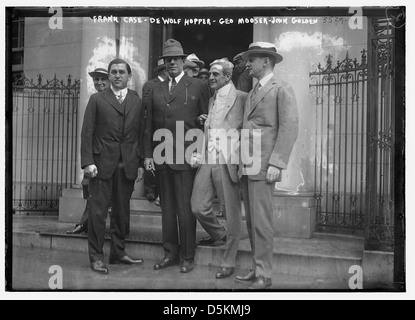 Frank Case - DeWolf Hopper - Geo. Mooser - John Golden (LOC) Stock Photo