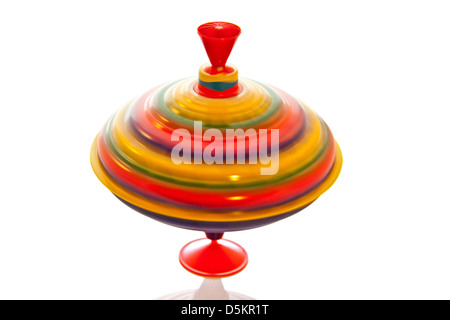 Colorful spinning twirl isolated on a white background Stock Photo