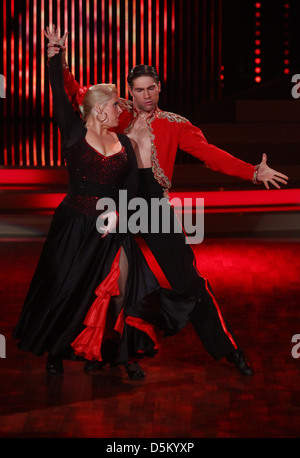 Maite Kelly, Christian Polanc on German live TV show 'Let's Dance'. Cologne, Germany Stock Photo