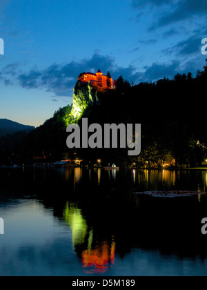 bled castle and lake bled, bled, slovenia Stock Photo