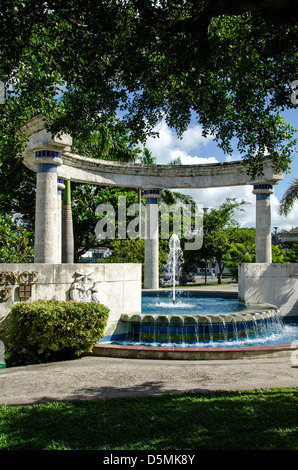 Classical-style fountain in Independence Square, Bridgetown, Barbados Stock Photo