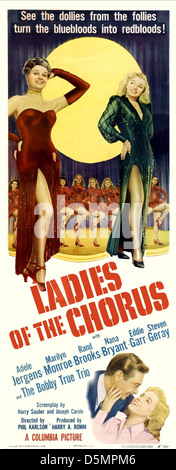 MOVIE POSTER LADIES OF THE CHORUS (1948) Stock Photo