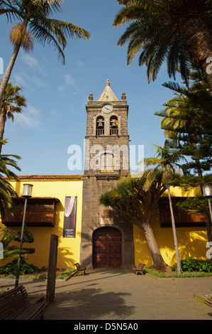 Iglesia de San Agustin church Calle San Agustin street San Cristobal de La Laguna city Tenerife the Canary Islands Spain Europe Stock Photo