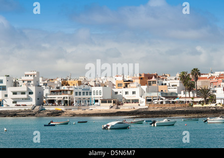 Corralejo town in Fuerteventura Canary Islands Stock Photo