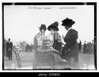 Mr. and Mrs. A. Belmont; Mrs. B. Duncan (LOC) Stock Photo