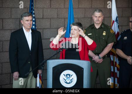 Tucson, Arizona, USA. 5th April 2013. Homeland Security Secretary JANET ...