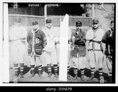 Bill Dahlen, Brooklyn Dodgers, baseball card portrait]