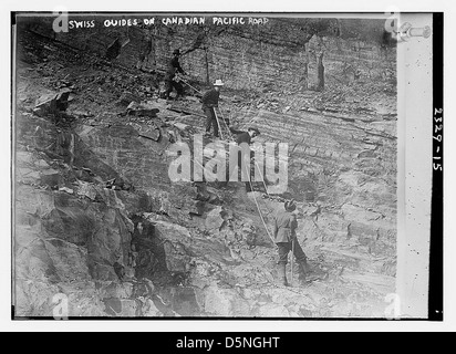 Swiss guides on Canadian Pacific Rd. (LOC) Stock Photo