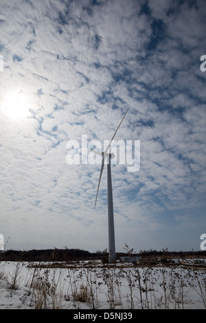 Wind turbine at St Olaf College Northfield, Minnesota Stock Photo