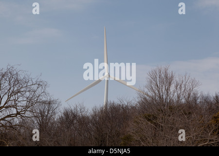 Wind turbine at St Olaf College Northfield, Minnesota Stock Photo