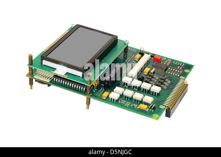 optocouple, connectivity, disassembled, motherboard, liquid-crystal, cpu, detail, device, digital, display, electrical, electron Stock Photo