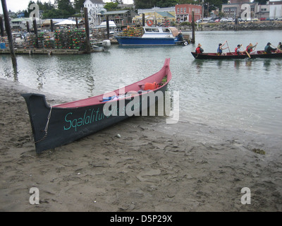 canoe, coastsalish, waterquality Stock Photo
