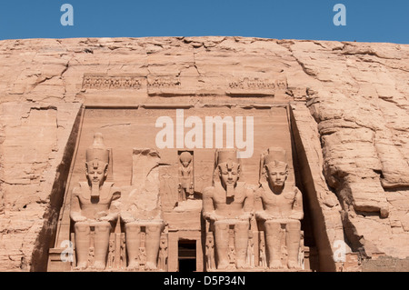 Abu Simbel temples, Nubia, Southern Egypt, A Unesco world heritage site Stock Photo