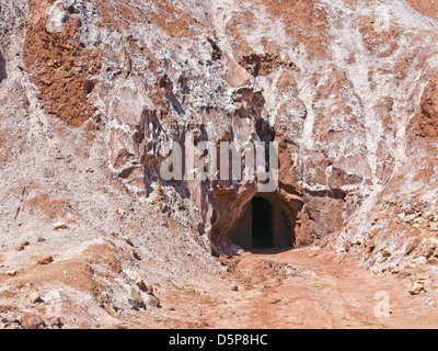 Entrance to The Telouet Salt mines on the old camel ...