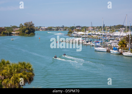 Gulf Intercoastal Waterway in Venice Florida Stock Photo