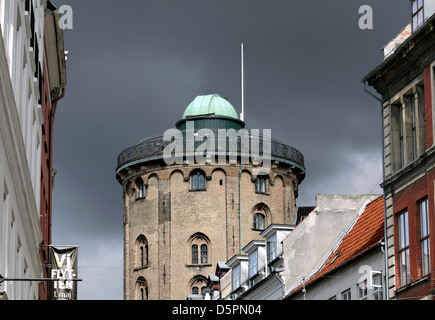 The Rundetaarn (Round Tower), Kobmagergade, Copenhagen city centre, Denmark. Stock Photo