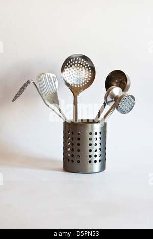 Set of kitchen utensils on light background Stock Photo - Alamy