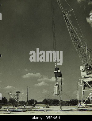 The research reactor at the Consolidated/Convair aircraft factory in Fort Worth was integral to testing and developing new technologies in the aerospace industry. This facility played a key role in supporting aircraft manufacturing and research in the mid-20th century. Stock Photo