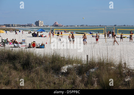 St. Pete Beach is a coastal city in Pinellas County, Florida, United States, famous for its status as a tourist destination Stock Photo