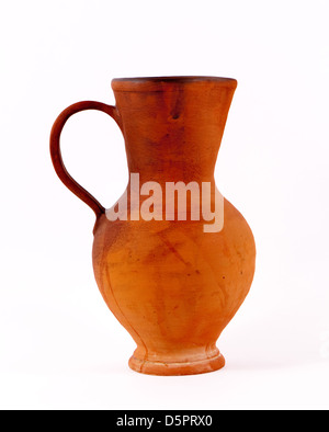 Ancient jug made from clay Stock Photo