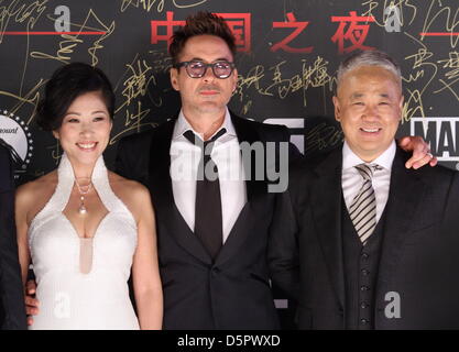 Beijing, China. 6th April, 2013. Robert Downey Jr. at premiere of movie Iron Man 3 in Beijing, China on Saturday April 06, 2013. Stock Photo