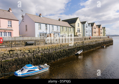 Colourful apartments at Killyleagh Stock Photo