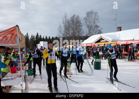 The largest Swedish ski race Stock Photo