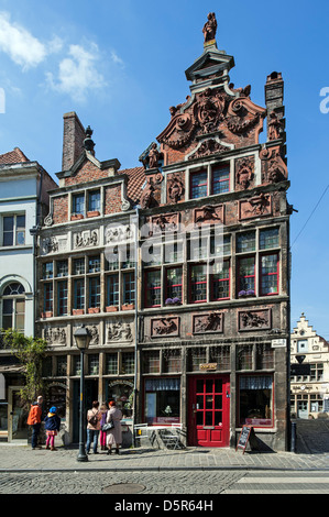 The shop Temmerman and restaurant De Hel / The Hell at Ghent, Belgium Stock Photo