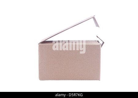 The box with isolated bag round Stock Photo