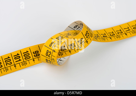 yellow tape measure Stock Photo
