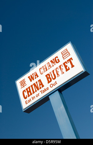 WA Chang China Buffet USA. Stock Photo