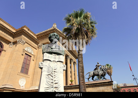 The Teatro Massimo Opera House in Palermo Sicily Stock Photo