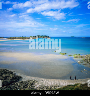 'Rougeret' beach at 'Pointe du Chevet' cape 'St-Jacut-de-la-Mer' Brittany France Stock Photo
