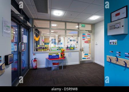 reception entrance hall at Coley Primary School, Reading Stock Photo