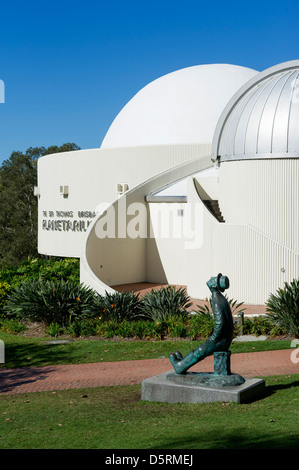 Statue of Konstantin Tsiolkovsky at Sir Thomas Brisbane Planetarium, Brisbane Botanic gardens, Australia Stock Photo