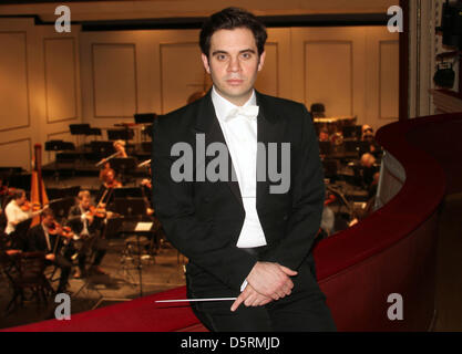 British conductor Christopher Ward is pictured in Goerlitz, Germany, 26 February 2013. Photo: Jens Trenkler Stock Photo