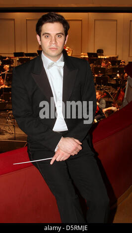 British conductor Christopher Ward is pictured in Goerlitz, Germany, 26 February 2013. Photo: Jens Trenkler Stock Photo