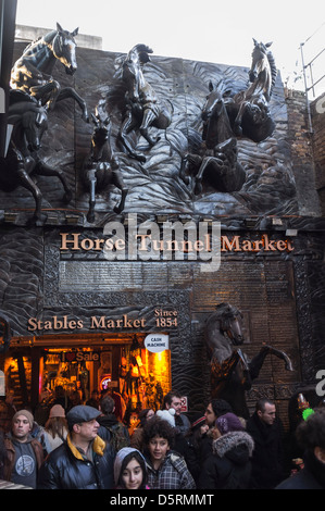 The entrance to the Horse Tunnel Market at Camden Market in London, UK Stock Photo