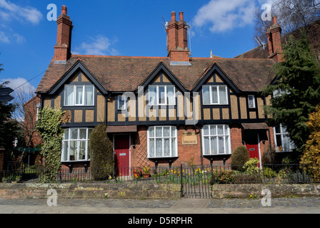 Old buildings in Warwick. Stock Photo