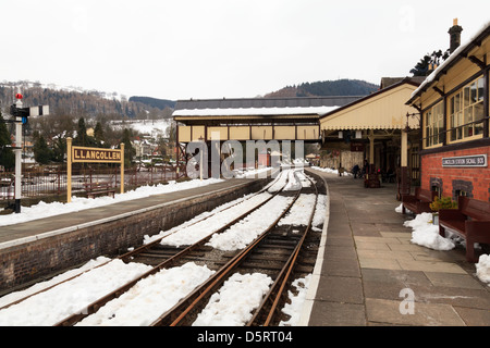 Llangollen Heritage Railway Station Stock Photo