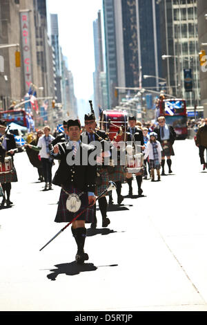 New York, USA. 6th April, 2013.  Scenes from 2013 New York Tartan Day Parade April 6, 2013 in New York City. Credit: Donald Bowers/Alamy Live News Stock Photo