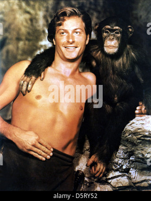 LEX BARKER TARZAN'S PERIL (1951) Stock Photo