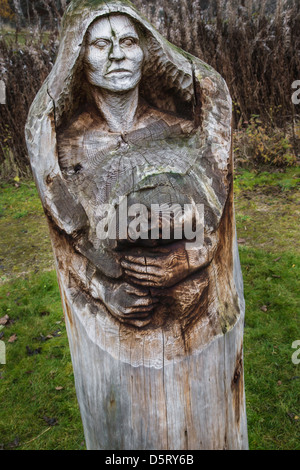 Third World Sculptures from Frank Bruce Sculpture Park at Feshiebridge in Scotland Stock Photo