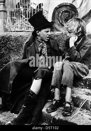 ANTHONY NEWLEY as The Artful Dodger and JOHN HOWARD DAVIES as OLIVER ...