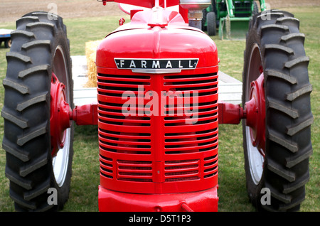 A restored International Harvester McCormick Deering Farmall Tractor Stock Photo