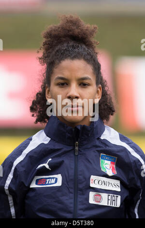 Sara Gama (ITA), APRIL 7, 2013 - Football / Soccer : International Friendly match between Austria 1-3 Italy at Jacques Lemans Arena Stadium in Sankt Veit an der Glan, Austria. (Photo by Maurizio Borsari/AFLO) Stock Photo